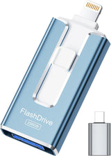 Unidad flash con certificación MFi para iPhone iPad de 256 GB, barr...