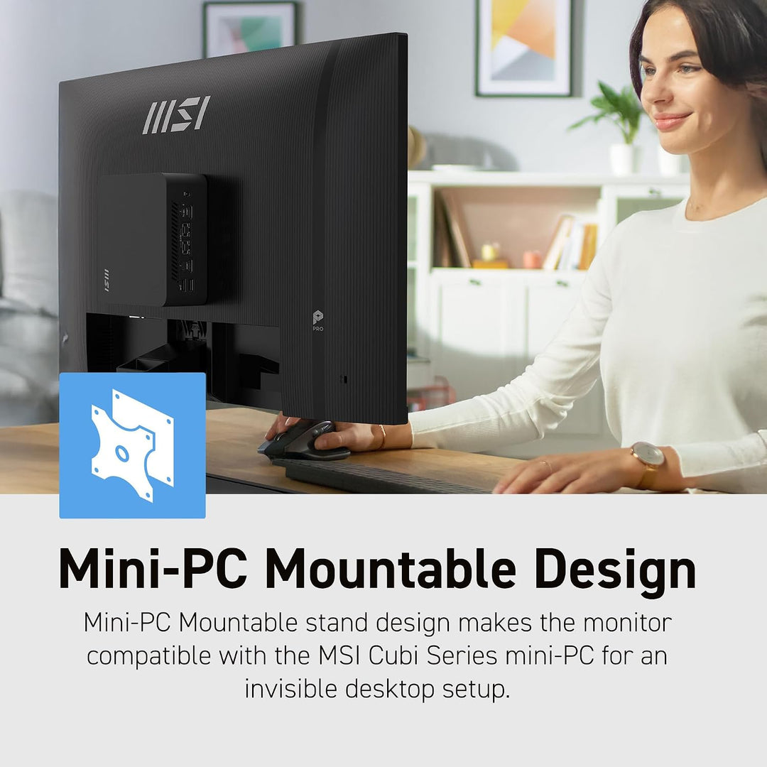 msi PRO MP242 E14C Monitor de oficina IPS 1920 x 1080 (FHD) de 24 p...