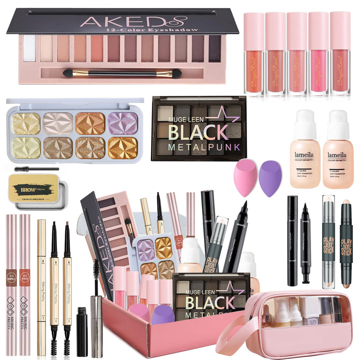 Kit completo de maquillaje para mujeres, kit de maquillaje para muj...