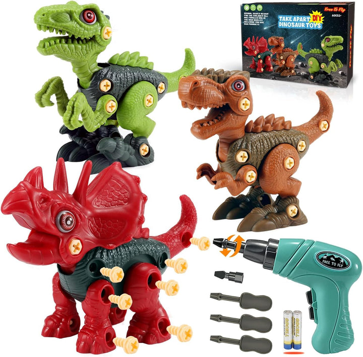 FREE TO FLY Juguetes de dinosaurio regalos para niños de 3, 4, 5, 6...