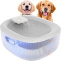 WOPET Fuente de agua para perros grandes, fuente automática de agua para perros y gatos, dispensador de agua para mascotas con 2 filtros, bomba ultra silenciosa, ideal para perros grandes, gatos y