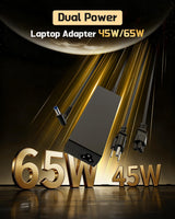Compatible con cargador de laptop HP 65W 45W Smart Blue Tip adaptad...