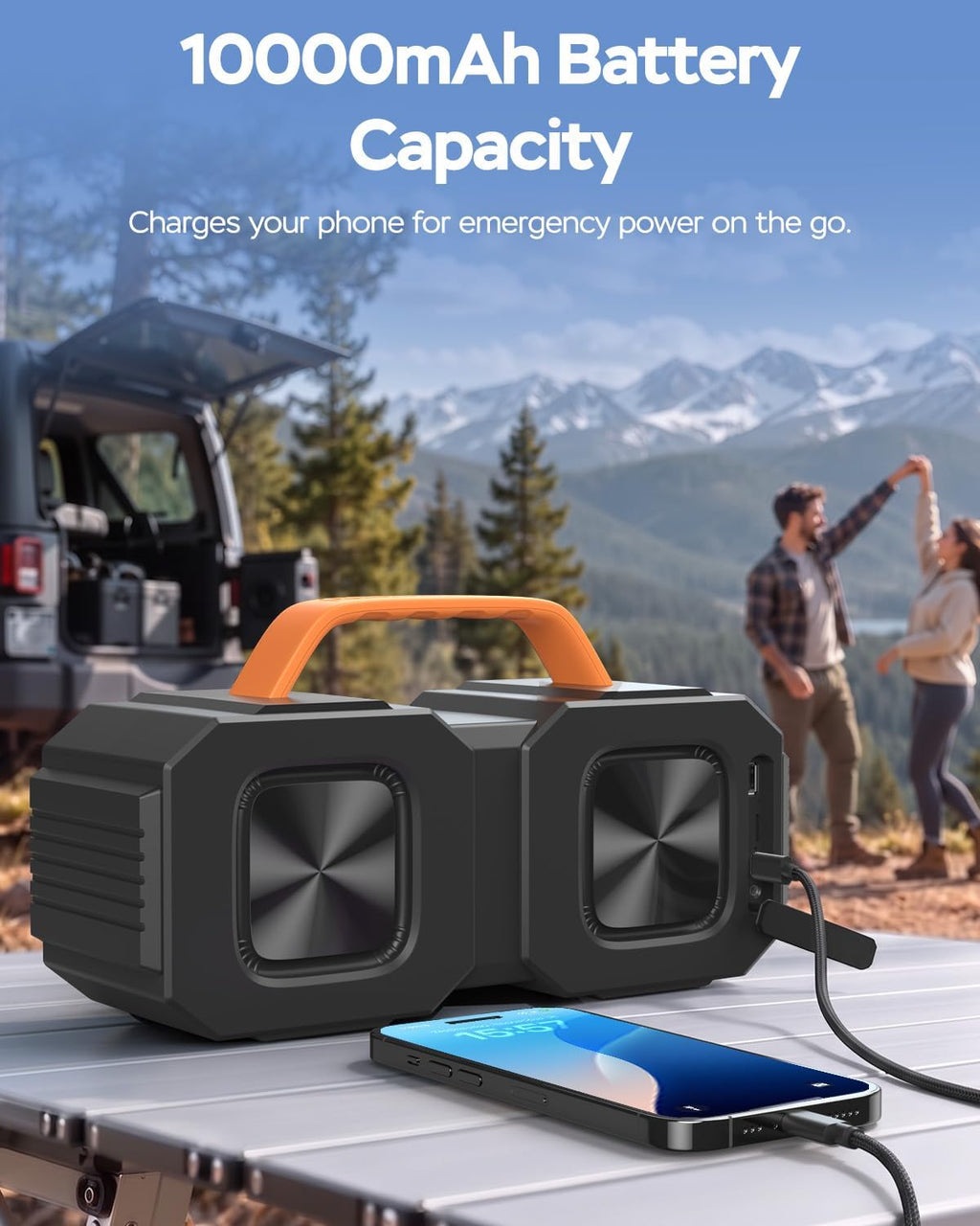 Altavoz Bluetooth para exteriores, pico de 90 W, 35 H