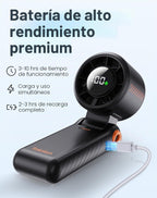 Taiofan Ventilador de mano portátil de alta velocidad con pantalla...