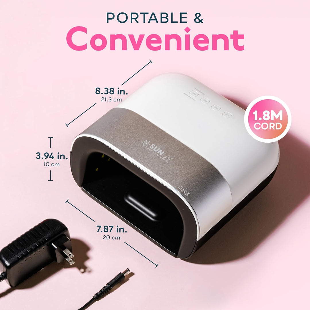 SUNUV SUN3 - Lámpara de uñas LED UV profesional, luz UV con cable p...