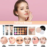Set de maquillaje para mujeres, juego de maquillaje de viaje para a...