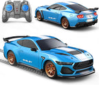 Ford Auto de control remoto para niño (escala 1:24 Shelby Super Snake-azul)
