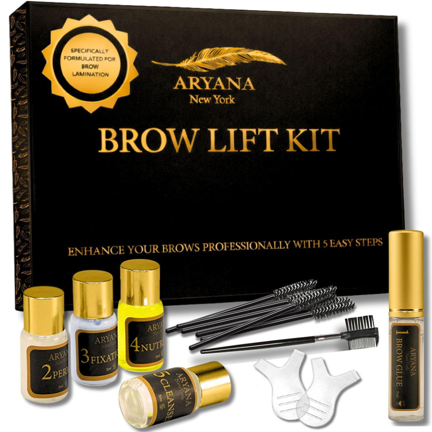 ARYANA NEW YORK Kit de laminación de cejas | Kit de elevación de ce...