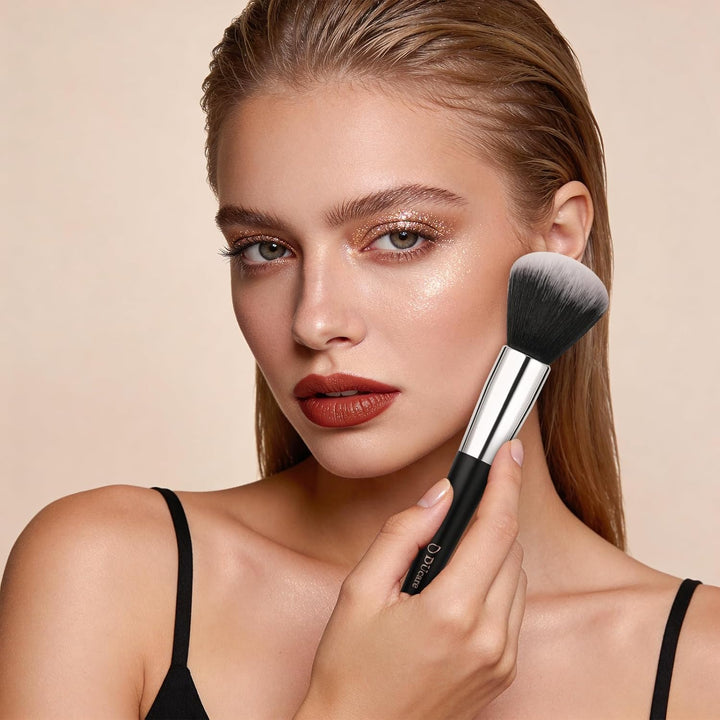 DUcare Brochas de maquillaje con estuche, 10 piezas de brochas de m...