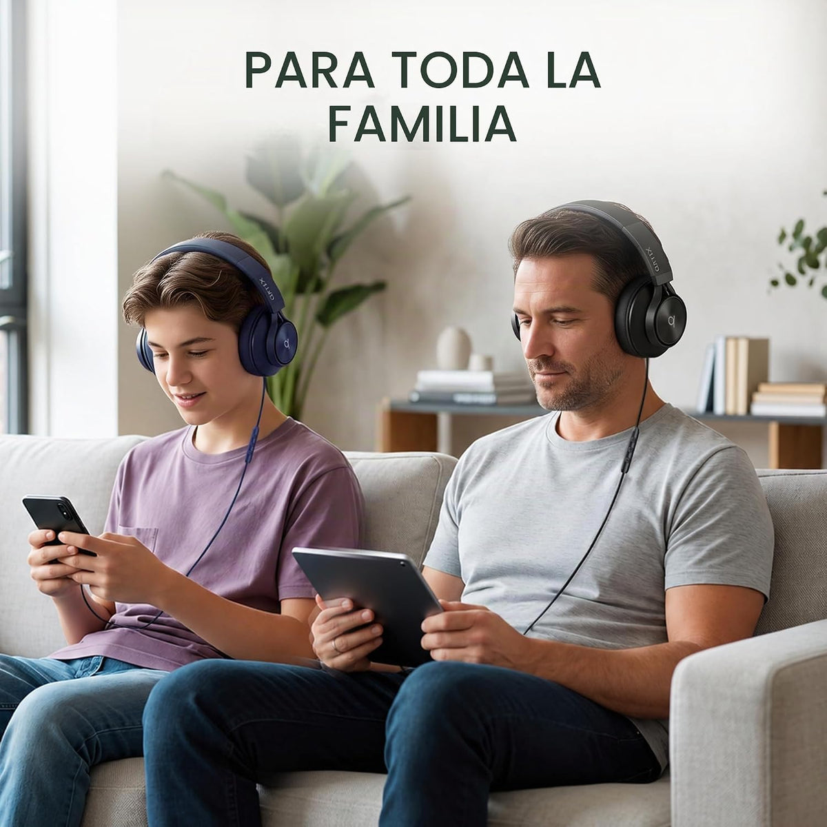 ARTIX - Auriculares con cable con micrófono, auriculares con cable