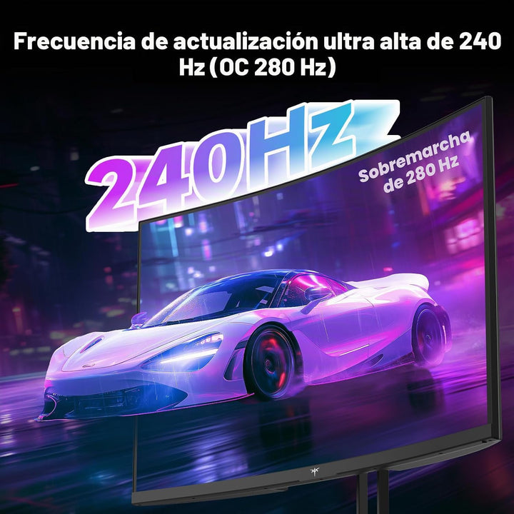 KTC Monitor curvo para juegos de 32 pulgadas 280Hz 240Hz, monitor d...