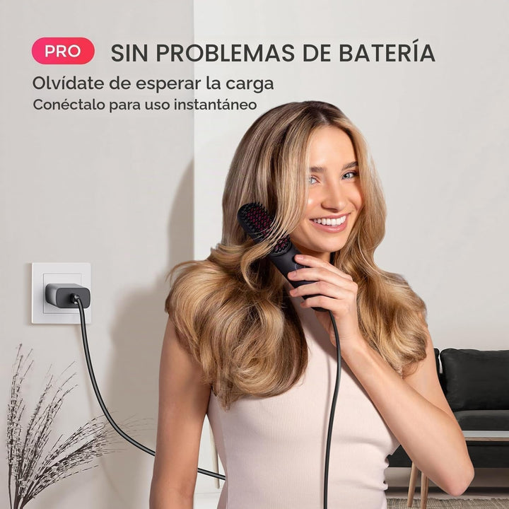 TYMO Porta PRO - Cepillo alisador de pelo inalámbrico para viajes,...