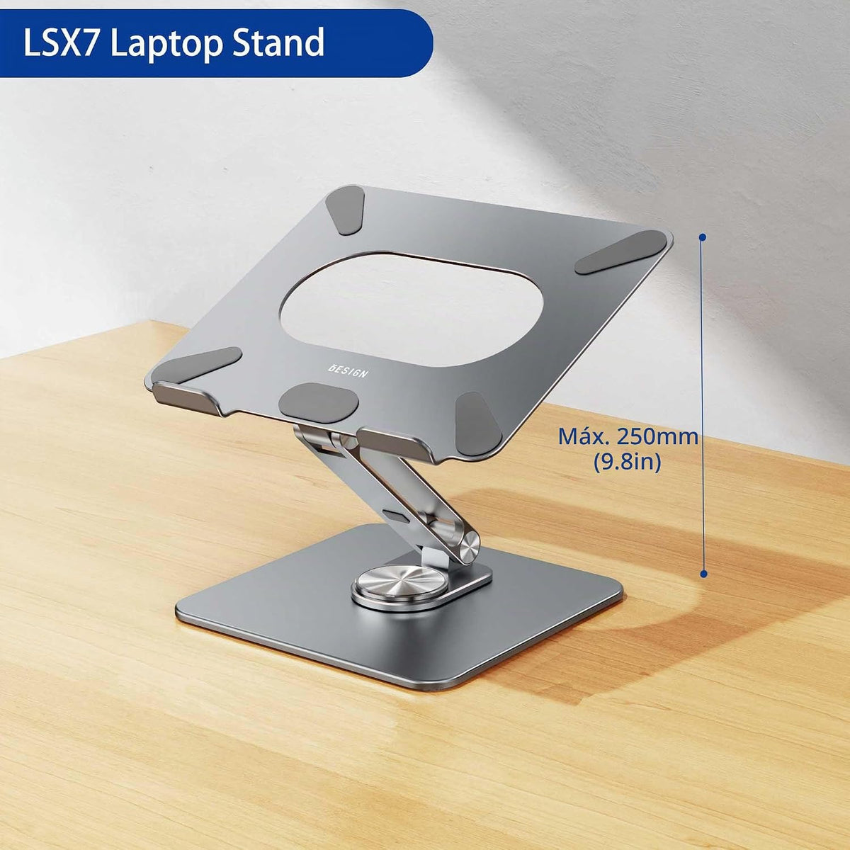 BESIGN LSX7 - Soporte para laptop con base giratoria de 360°, sopor...