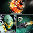 HIGH GODO Juego de bloques de construcción transformables de robot mecánico para adultos, juego de bloques de construcción transformables de héroe de la justicia de la ciudad, soldado mec, kit de construcción de modelo mec, juguetes de robots creativos