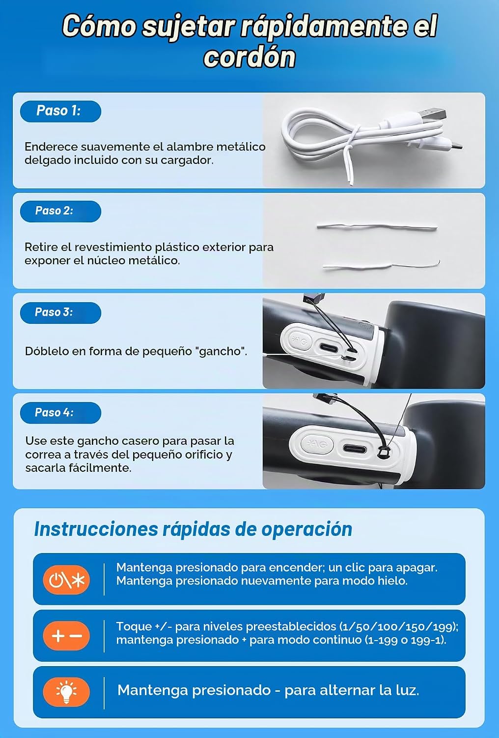 SSWind Ventilador de mano portátil de 6000 mAh con refrigeración po...