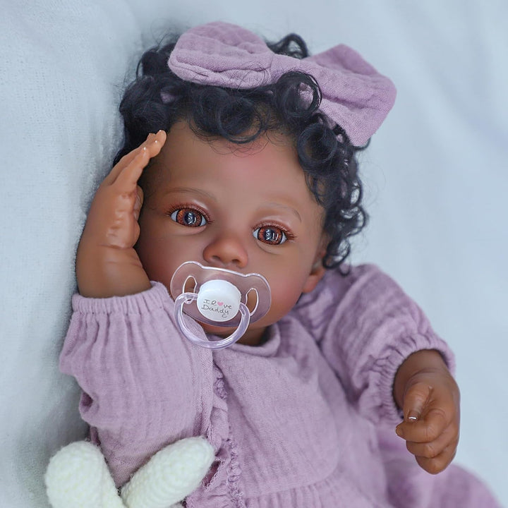 WOOROY Muñecas Realistas Reborn Baby Dolls Niña Negra \u2013 Muñeca...
