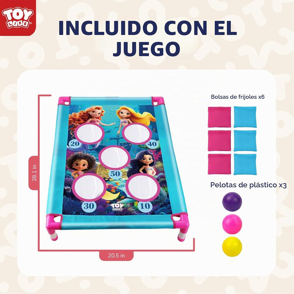 TOY Life Bean Bag Toss Game, Carnival Party Games, Cornhole Set para Kids Outdoor Games, Outside Toys para Kids Ages 4-8, Yard Outdoor Toys para Toddlers 3-5, Gifts para 3 4 5 6 7 Year Old Girls & Boys