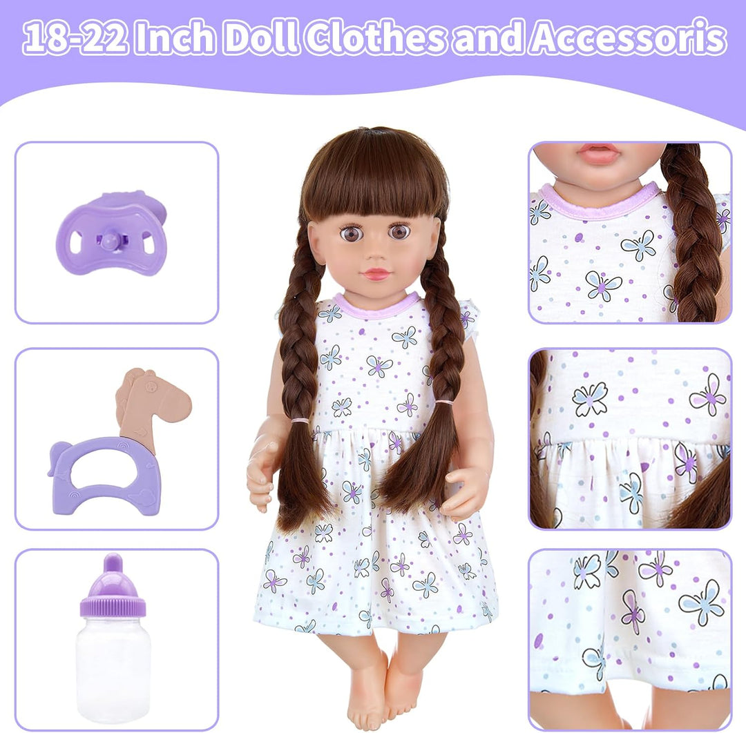 18INDC Portabebés para Muñecas de Bebé con Accesorios para Muñecas...