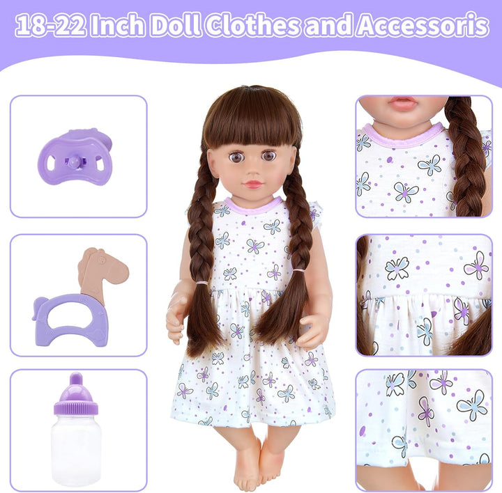 18INDC Portabebés para Muñecas de Bebé con Accesorios para Muñecas...