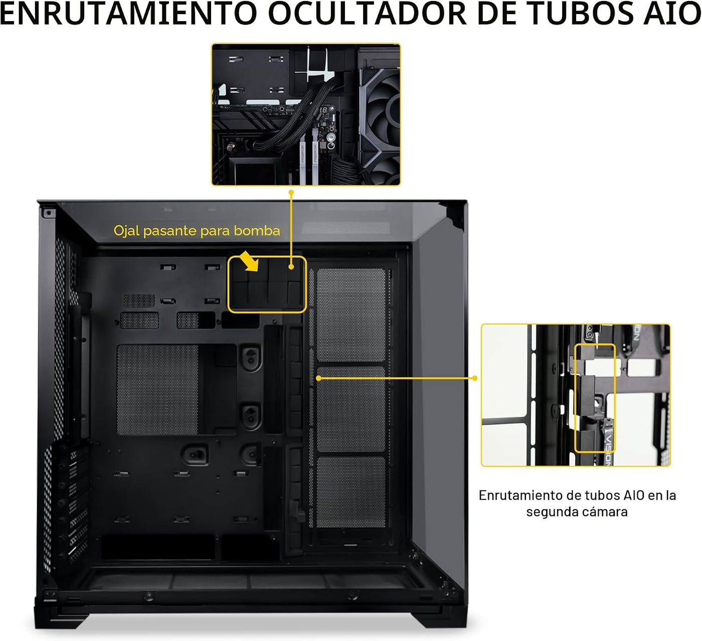 Lian Li O11 Vision Compact - Caja para computadora de torre media A...