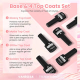 VANREESA Juego de 24 esmaltes de uñas de gel de gelatina, suave, bl...