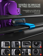 JOYMASS Cargador inalámbrico de coche, soportes de teléfono para tu automóvil, soporte de teléfono de sujeción automática de 15 W, accesorios de automóvil para iPhone 16 15 14 13 12 Mini Pro Max