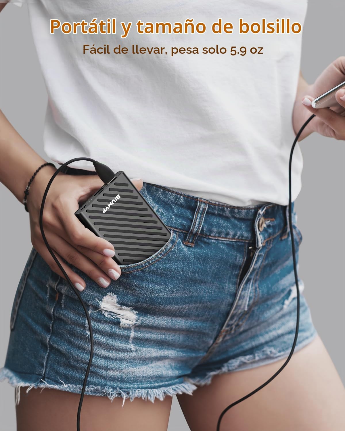 BIUMVP Paquete de Batería para Chaleco Calefactable, Power Bank de...