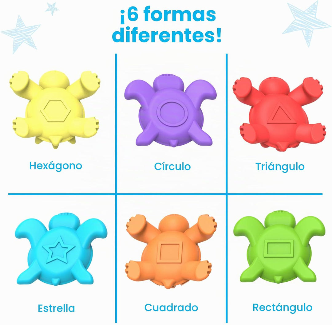 hand2mind Conjunto de Actividad Matemática de Tortugas Táctiles, Nú...