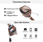 Bolso de viaje pequeño, bolso cruzado antirrobo para mujer