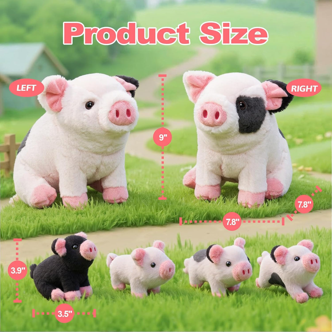 OUOZZZ - Cerdo de peluche 5 en 1 de 11 pulgadas con cremallera | Di...