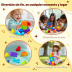 Bloques magnéticos multiforma, juego de bloques de construcción