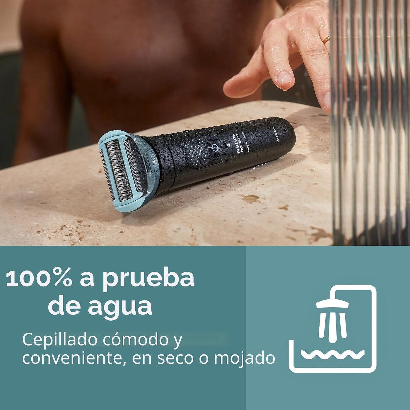 Philips Norelco Afeitadora corporal de la serie 9000, recortador de...