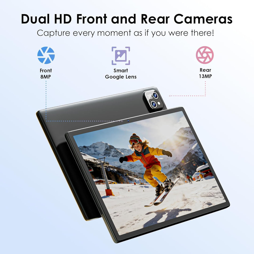 Tablet Android 15 2026, tableta de 10.1 pulgadas con funda a prueba...