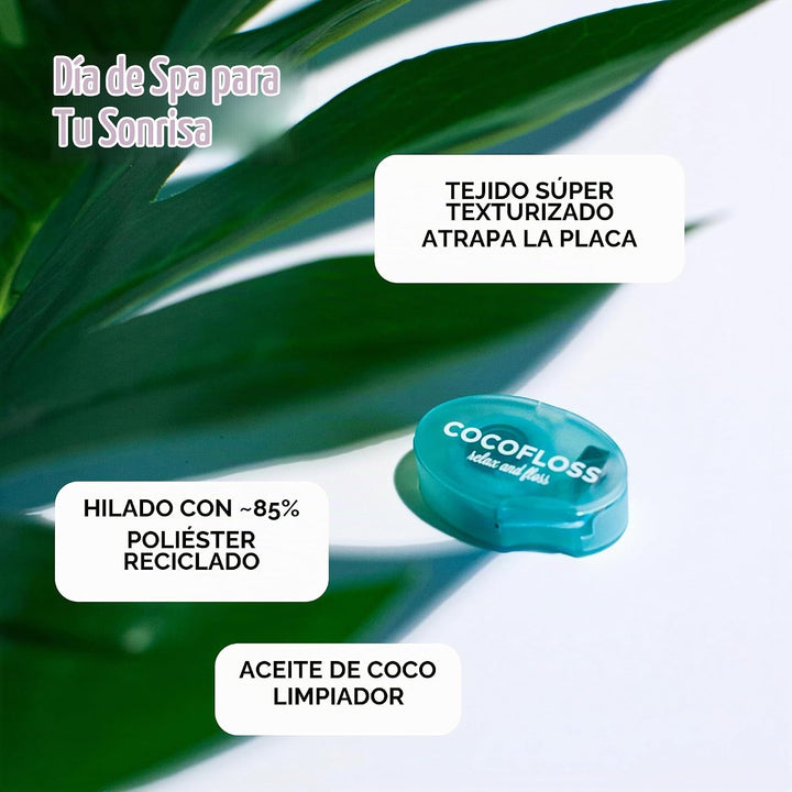 Cocofloss Hilo dental tejido, muestra de viaje, cuidado bucal diseñ...