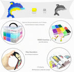 Kit de cuentas de fusibles para niños, 11000 cuentas fusibles, 20 colores de 0.197 in, kits de manualidades con caja de almacenamiento, tableros de clavijas y accesorios, juego de artes y manualidades para niñas y niños, regalos creativos de cumpleaños y