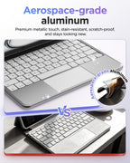 BOBOLEE Funda de teclado delgada de aluminio para iPad Air 11 / Pro de 11