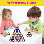 Juego de 27 anillos magnéticos para ansiedad, regalos de fiesta de Halloween, anillos magnéticos para niños, TDAH, ansiedad, anillos giratorios para alivio, regalo de cumpleaños para adultos