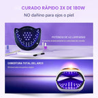 Lámpara de uñas UV LED, Gugusure mejora de 180 W secador de uñas