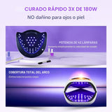 Lámpara de uñas UV LED, Gugusure mejora de 180 W secador de uñas pa...