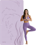 Esterilla de yoga extra ancha 76"x40"x10mm TPE antideslizante