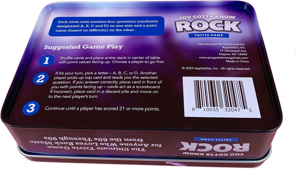 You Gotta Know Rock - Juego de preguntas y respuestas
