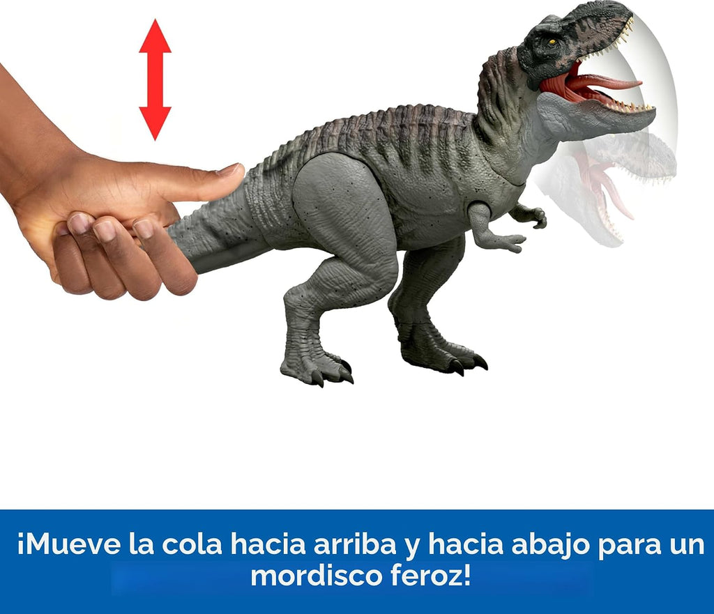 Mattel JCH02 Jurassic World Rebirth Power Devour Tyrannosaurus Rex Figura de dinosaurio