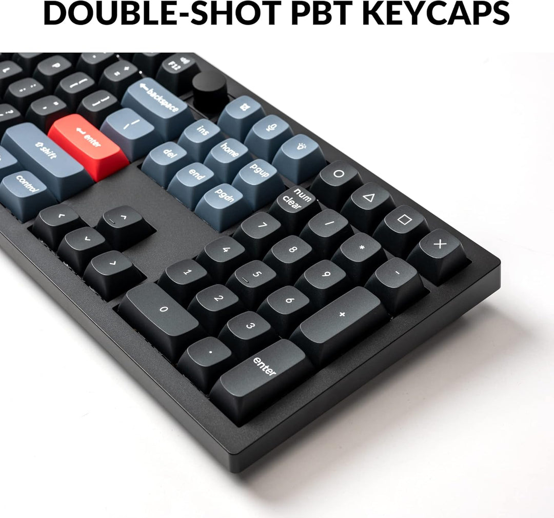 Keychron V6 Teclado mecánico con cable personalizado con perilla, d...