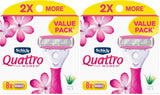 Schick Quattro para mujer Cuchillas de afeitar para recargas, Maqui...