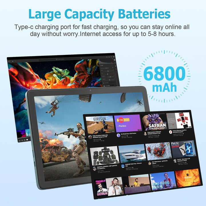WDYQJE Tablet Android de 10.1 pulgadas, tabletas Android 14 con 128...