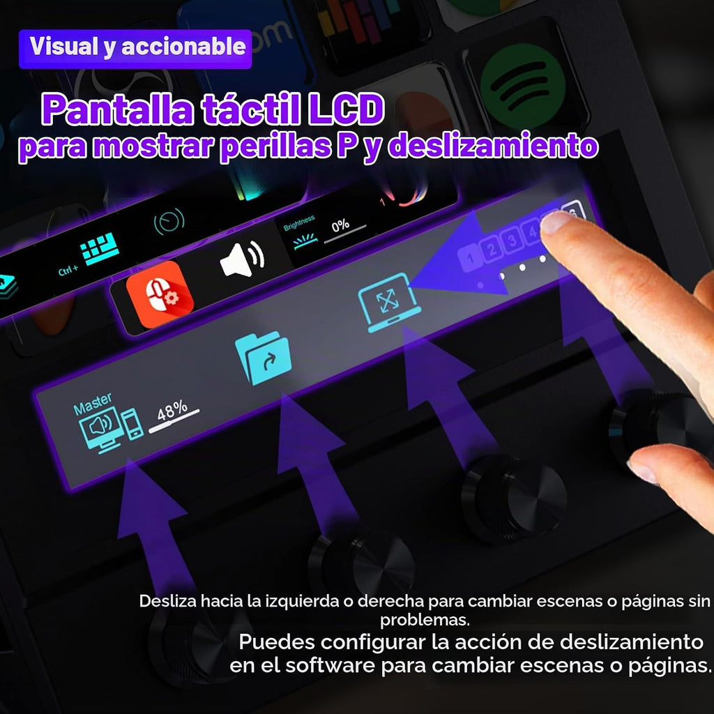 Mirabox Stream Dock - Controlador de cubierta de vapor para PC