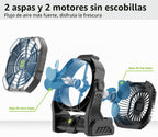 TDLOL - Tienda de campaña portátil recargable con ventilador con lu...