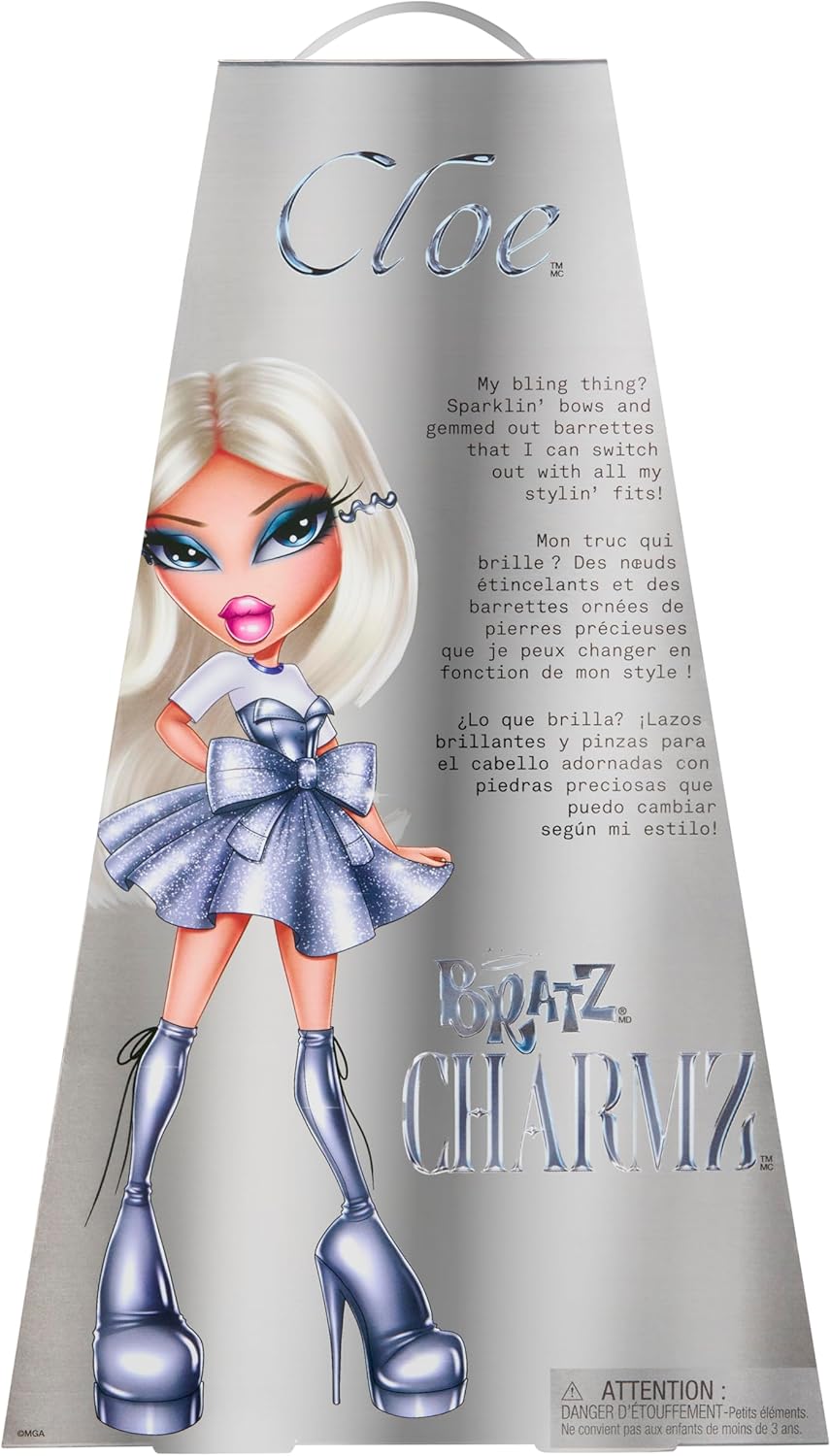Bratz Charmz Cloe Muñeca de moda con pulsera de encanto coleccionable