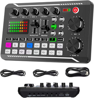 Mezclador de Audio Profesional, Tarjeta de Sonido en Vivo SINWE e I...