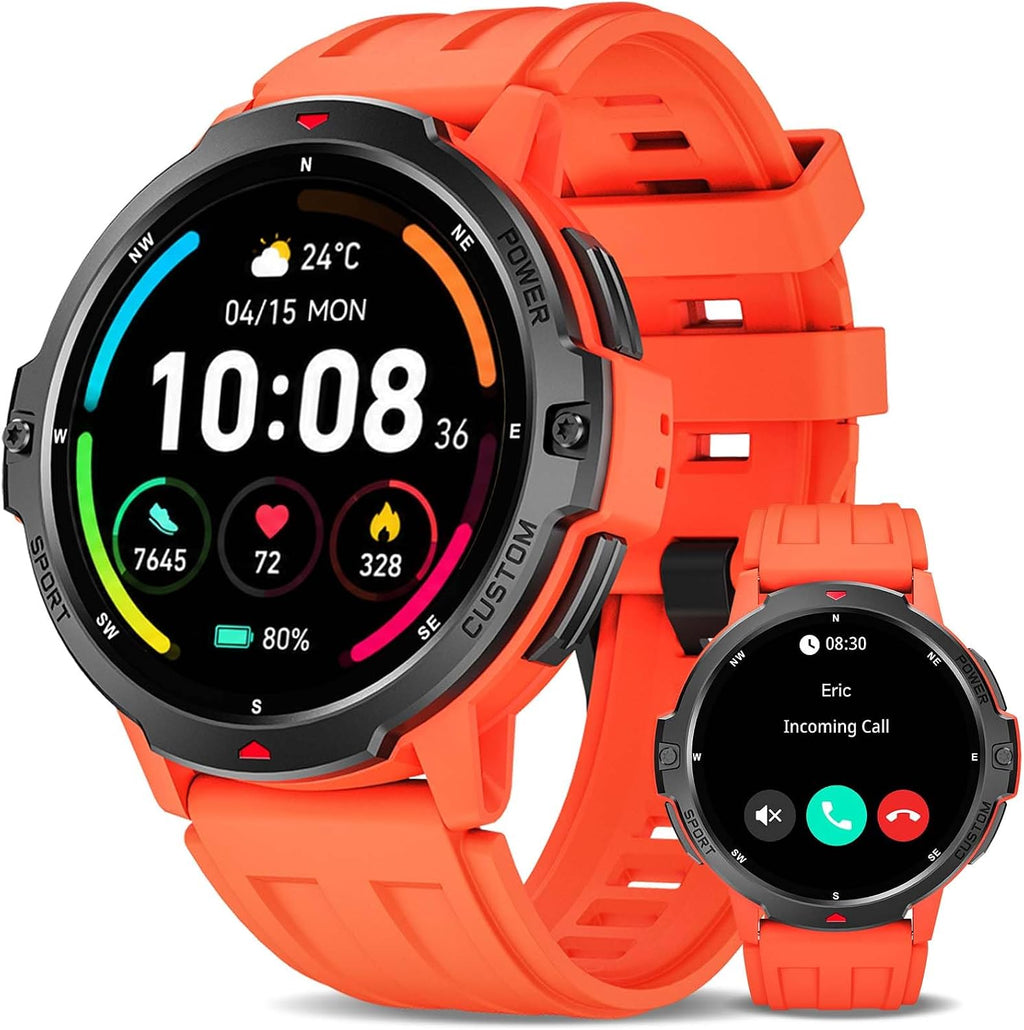 Reloj inteligente GPS para exteriores C31: diseño resistente al agua de 3 ATM, pantalla TFT de 1.46 ″, sensores de movimiento de 6 ejes, seguimiento GPS integrado, batería de larga duración de